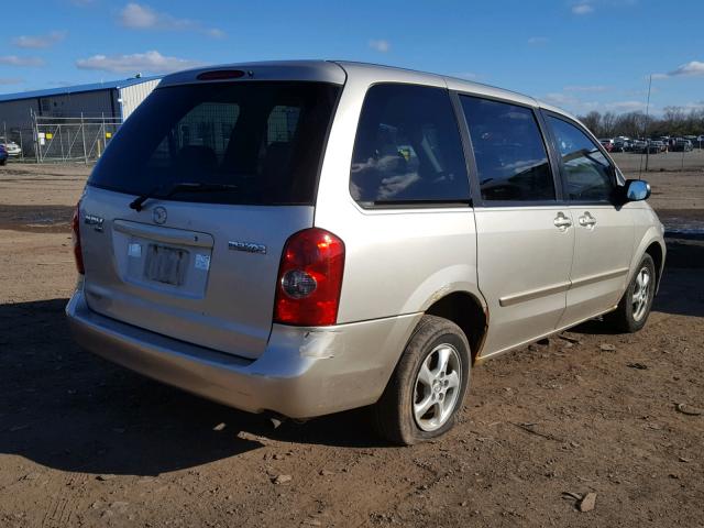 JM3LW28A220307734 - 2002 MAZDA MPV WAGON SILVER photo 4