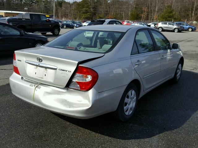 4T1BE32K32U001869 - 2002 TOYOTA CAMRY LE SILVER photo 4