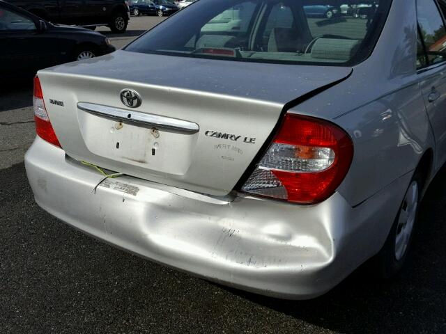 4T1BE32K32U001869 - 2002 TOYOTA CAMRY LE SILVER photo 9