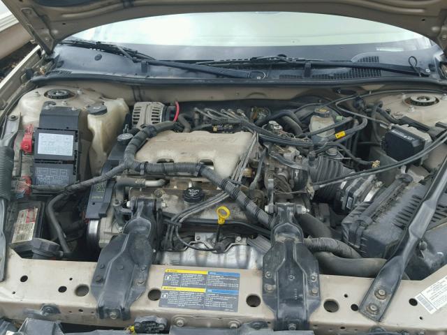 2G1WF52E459325979 - 2005 CHEVROLET IMPALA GOLD photo 7