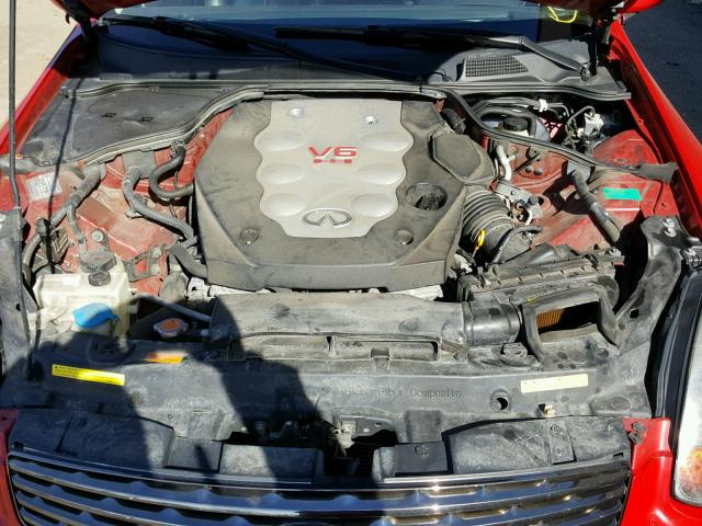 JNKCV54E53M218870 - 2003 INFINITI G35 RED photo 7