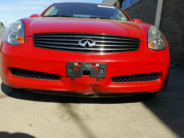 JNKCV54E53M218870 - 2003 INFINITI G35 RED photo 9