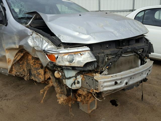 2FMDK4KC2DBA41689 - 2013 FORD EDGE LIMIT SILVER photo 9