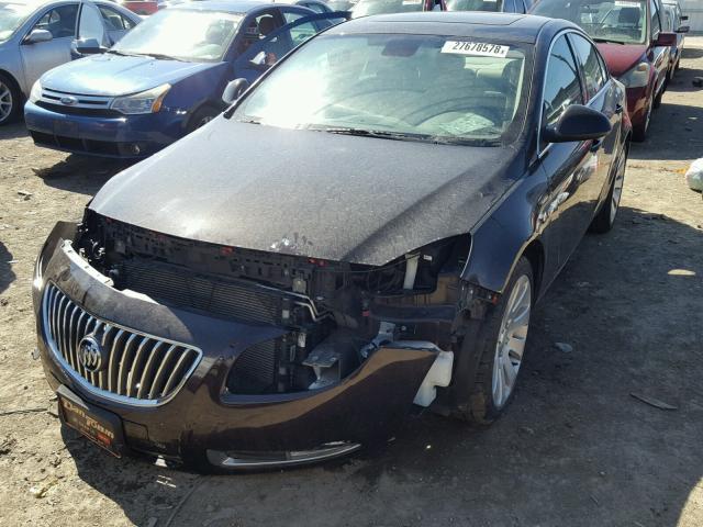 W04G05GV6B1086547 - 2011 BUICK REGAL CXL BROWN photo 2