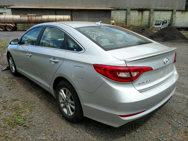 5NPE24AFXHH540948 - 2017 HYUNDAI SONATA SE SILVER photo 3