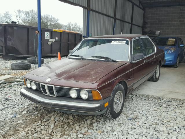 WBAFF8408E9474828 - 1984 BMW 733 I AUTO BURGUNDY photo 2