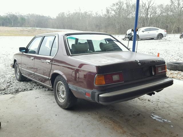 WBAFF8408E9474828 - 1984 BMW 733 I AUTO BURGUNDY photo 3