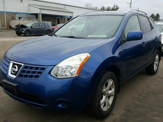 JN8AS58V88W133940 - 2008 NISSAN ROGUE S BLUE photo 2