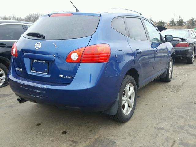 JN8AS58V88W133940 - 2008 NISSAN ROGUE S BLUE photo 4