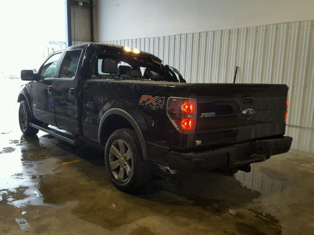 1FTFW1ET9DKF75547 - 2013 FORD F150 SUPER BLACK photo 3