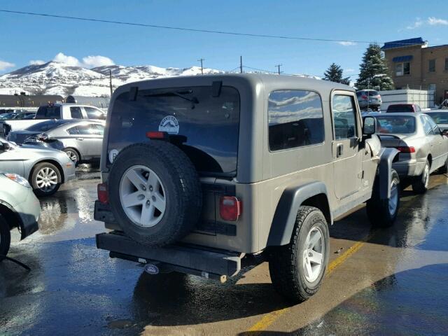 1J4FA64S25P327935 - 2005 JEEP WRANGLER / TAN photo 4