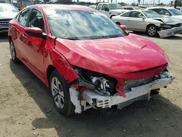 2HGFC2F55GH552701 - 2016 HONDA CIVIC LX RED photo 1