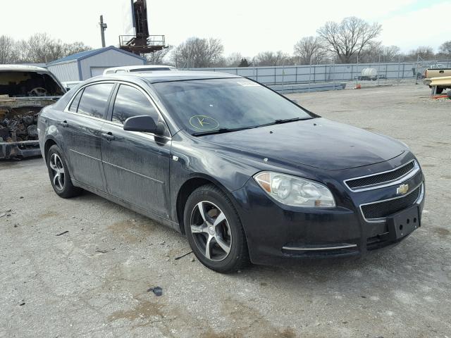 1G1ZG57B88F214193 - 2008 CHEVROLET MALIBU LS BLACK photo 1