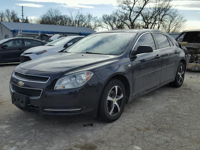 1G1ZG57B88F214193 - 2008 CHEVROLET MALIBU LS BLACK photo 2