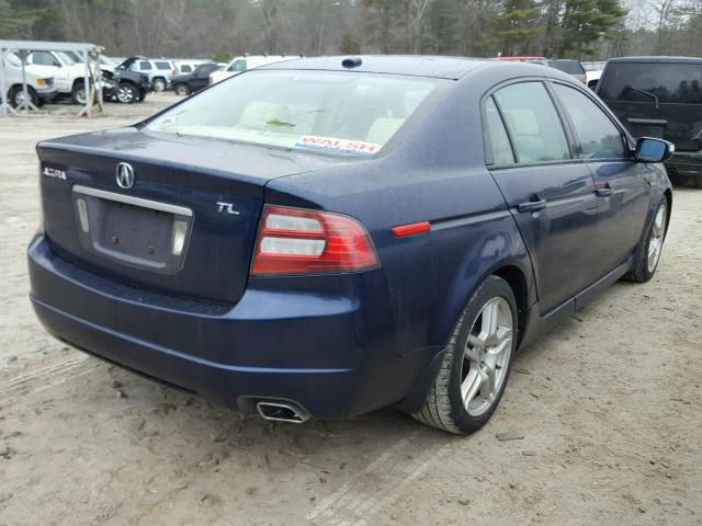 19UUA66227A010108 - 2007 ACURA TL BLUE photo 4