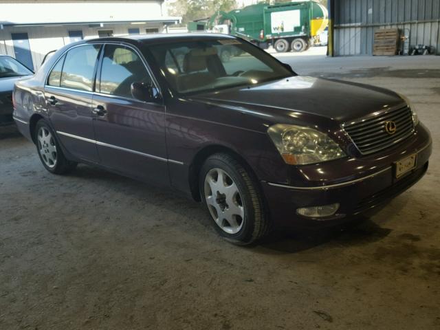 JTHBN30F430104008 - 2003 LEXUS LS 430 BURGUNDY photo 1