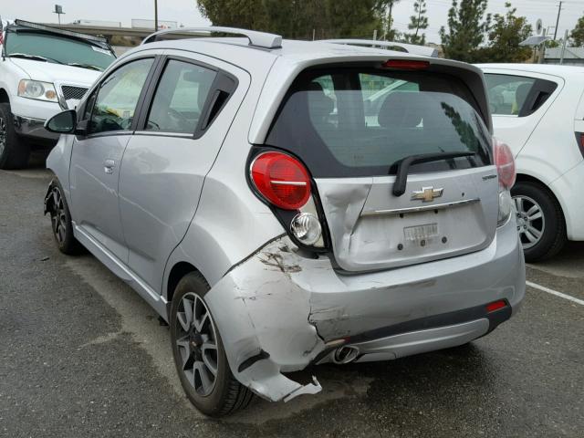 KL8CF6S93DC569545 - 2013 CHEVROLET SPARK 2LT SILVER photo 3