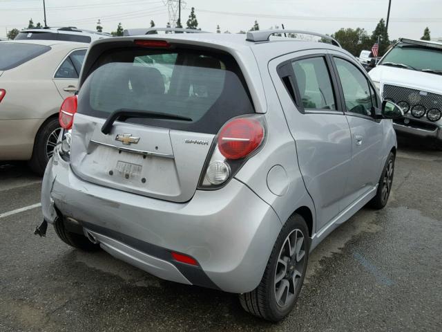 KL8CF6S93DC569545 - 2013 CHEVROLET SPARK 2LT SILVER photo 4