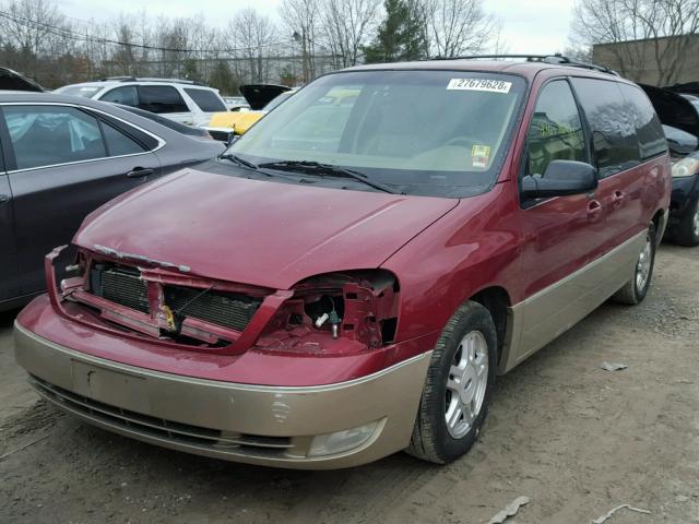 2FMDA58224BA08540 - 2004 FORD FREESTAR L RED photo 2