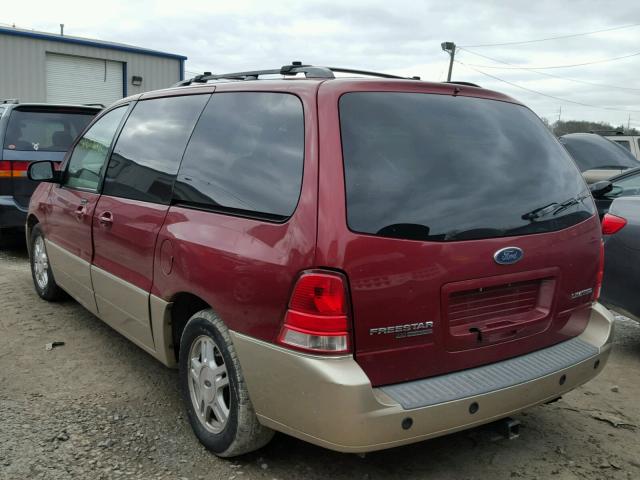 2FMDA58224BA08540 - 2004 FORD FREESTAR L RED photo 3