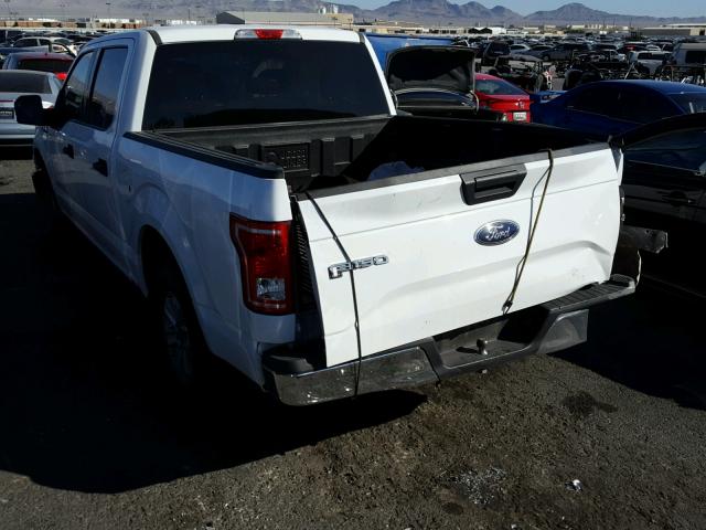 1FTEW1CG6FKD11576 - 2015 FORD F150 SUPER WHITE photo 3