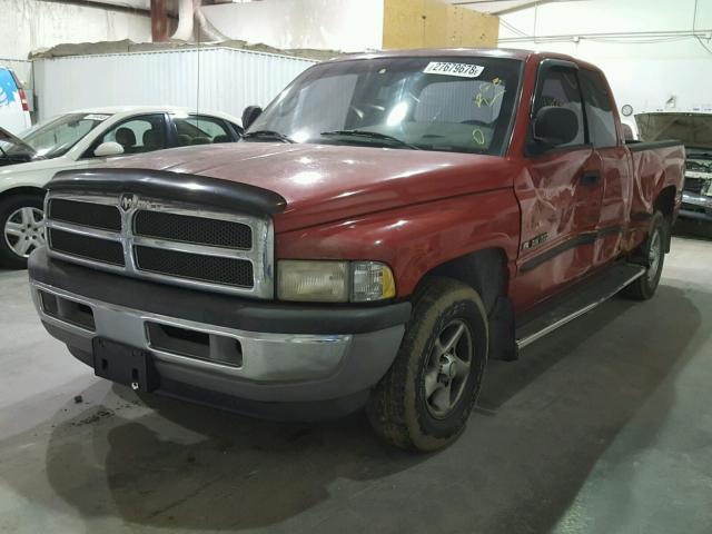 1B7HC13YXXJ650511 - 1999 DODGE RAM 1500 RED photo 2