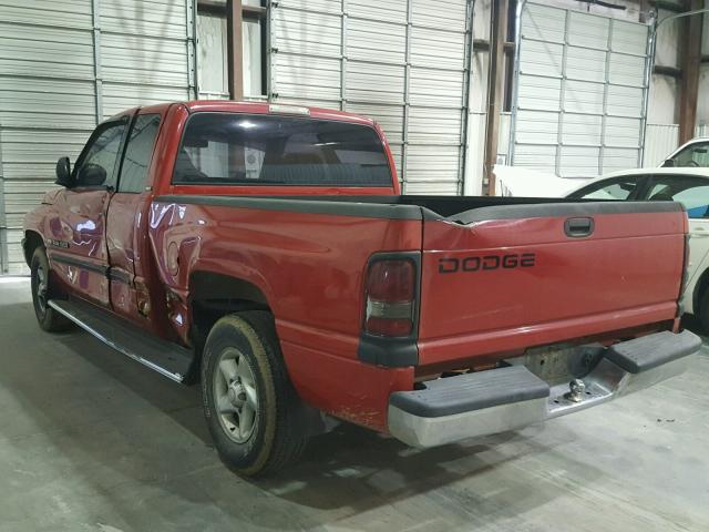 1B7HC13YXXJ650511 - 1999 DODGE RAM 1500 RED photo 3