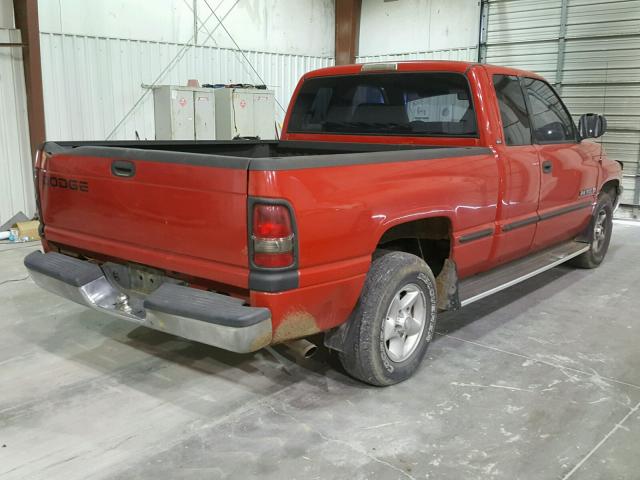 1B7HC13YXXJ650511 - 1999 DODGE RAM 1500 RED photo 4