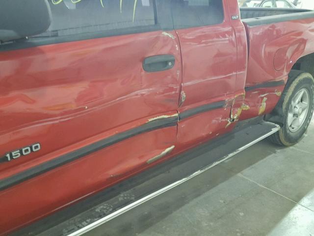 1B7HC13YXXJ650511 - 1999 DODGE RAM 1500 RED photo 9