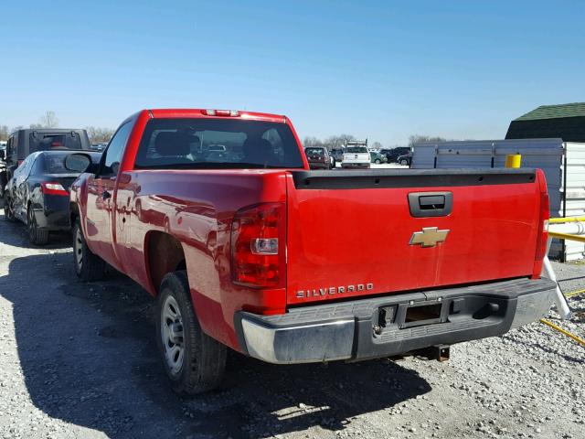 1GCEC14X07Z651953 - 2007 CHEVROLET SILVERADO RED photo 3