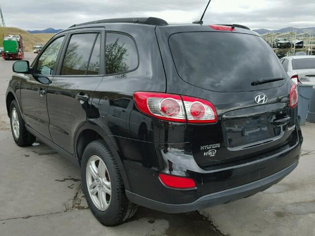 5XYZGDAB3BG024252 - 2011 HYUNDAI SANTA FE G BLACK photo 3