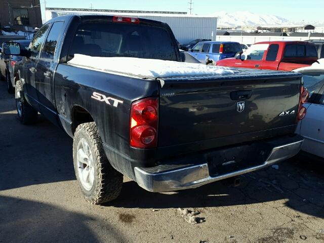 1D7HU18238J187622 - 2008 DODGE RAM 1500 S BLACK photo 3