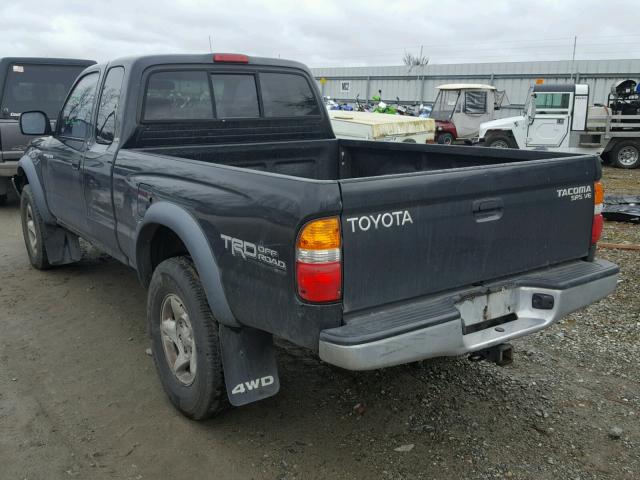 5TEWN72N21Z796880 - 2001 TOYOTA TACOMA XTR BLACK photo 3