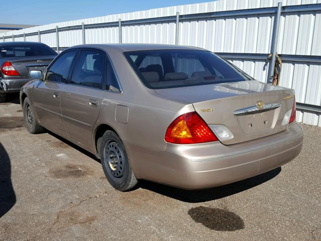 4T1BF28B4YU001323 - 2000 TOYOTA AVALON XL GOLD photo 3