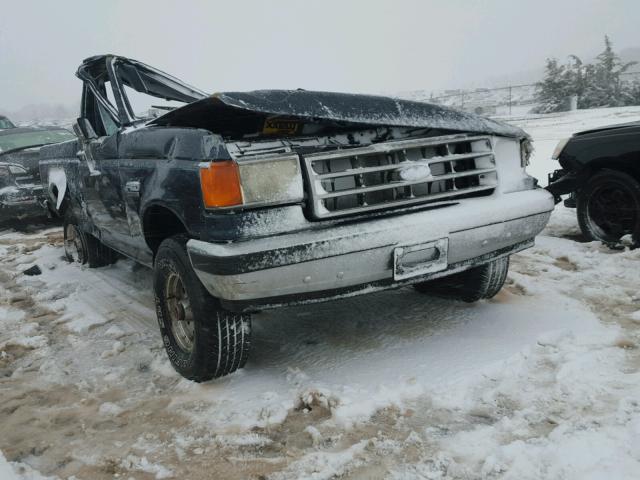 1FTEF14Y4KLA13233 - 1989 FORD F150 BLUE photo 1