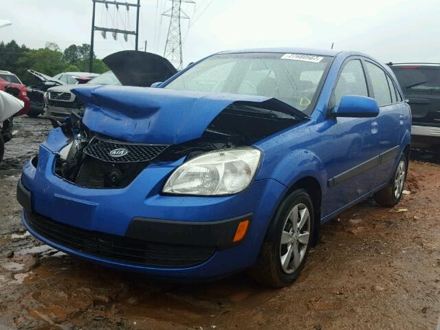 KNADE163186322615 - 2008 KIA RIO 5 SX BLUE photo 2