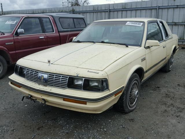 1G3AM27X5GD392550 - 1986 OLDSMOBILE CUTLASS CI WHITE photo 2