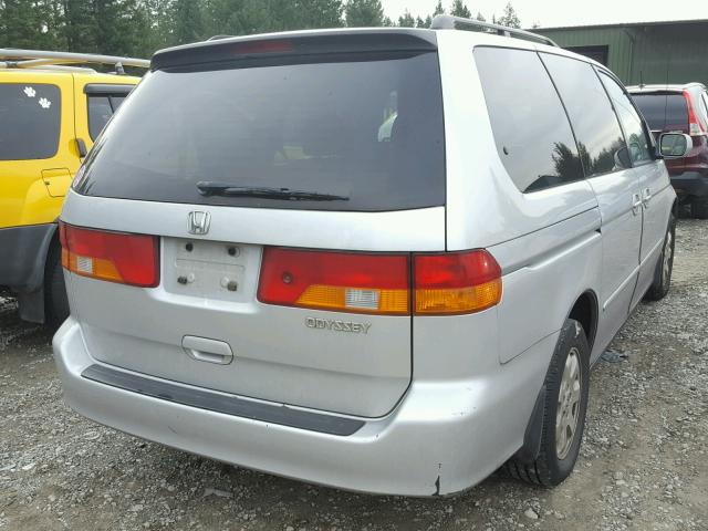 5FNRL18083B049834 - 2003 HONDA ODYSSEY EX SILVER photo 4