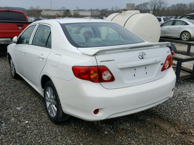 2T1BU4EE0AC287520 - 2010 TOYOTA COROLLA BA WHITE photo 3