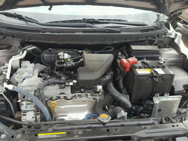 JN8AS5MV4EW718273 - 2014 NISSAN ROGUE SELE GRAY photo 7