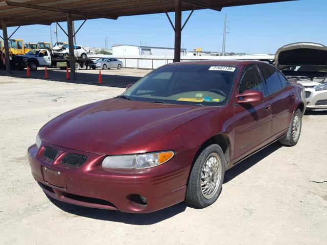 1G2WK52J6YF309430 - 2000 PONTIAC GRAND PRIX MAROON photo 2