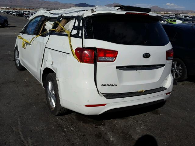 KNDMB5C1XH6332257 - 2017 KIA SEDONA LX WHITE photo 3