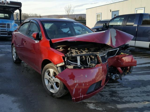 KNAFU4A29A5252756 - 2010 KIA FORTE EX RED photo 1