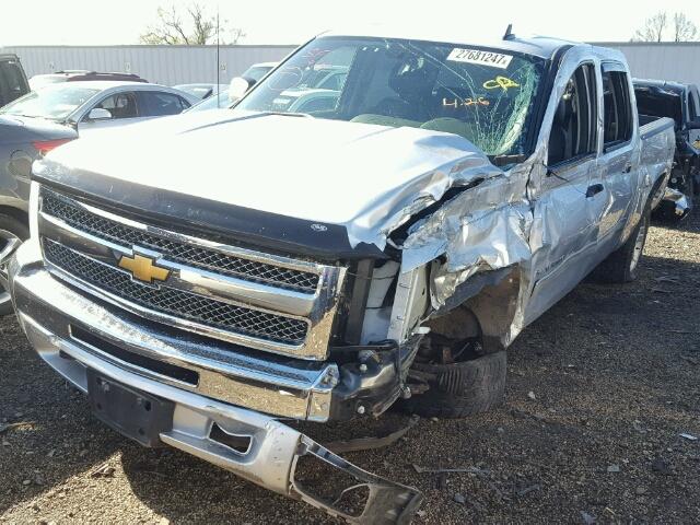 1GCPKSE71CF142109 - 2012 CHEVROLET SILVERADO SILVER photo 2