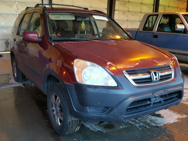 JHLRD78832C020360 - 2002 HONDA CR-V EX MAROON photo 1