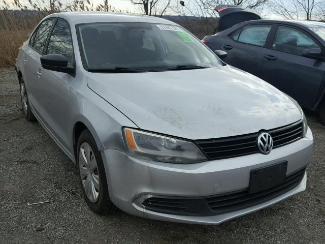 3VW2K7AJ2BM386923 - 2011 VOLKSWAGEN JETTA BASE ვერცხლისფერი ფოტო 1