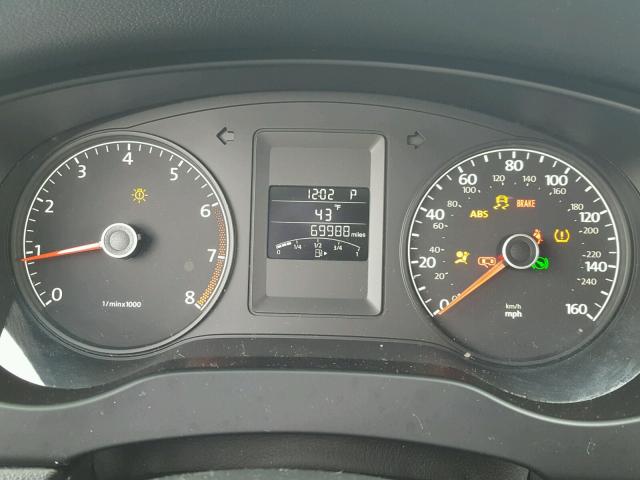 3VW2K7AJ2BM386923 - 2011 VOLKSWAGEN JETTA BASE ვერცხლისფერი ფოტო 8