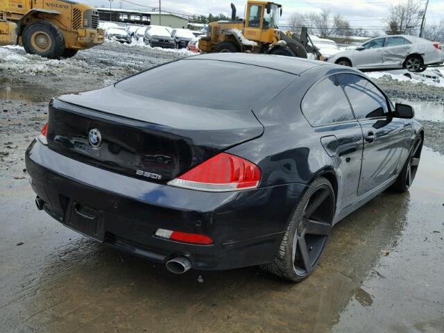 WBAEH13466CR50533 - 2006 BMW 650 I BLACK photo 4