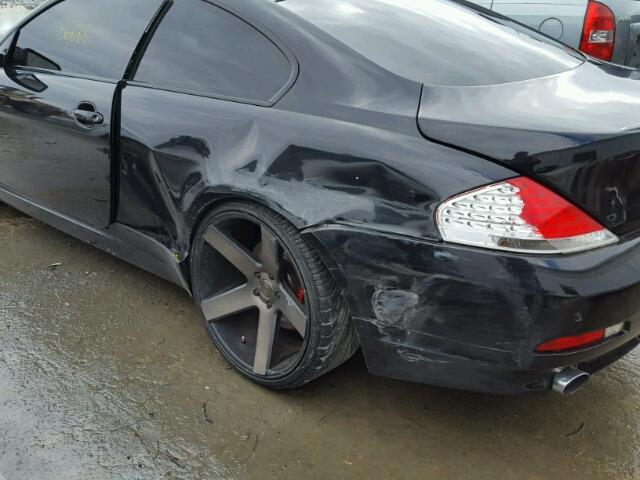 WBAEH13466CR50533 - 2006 BMW 650 I BLACK photo 9