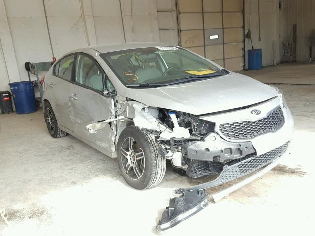 KNAFK4A68F5317323 - 2015 KIA FORTE LX SILVER photo 1